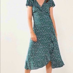 Kimchi Blue Green Wrap Dress - Size M